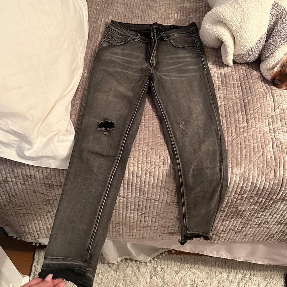 acid wash black skinny jeans